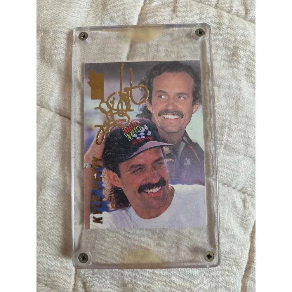 Kyle Petty 1994 Press Pass VIP‎ Kyle Petty Gold Signature Card Missing Stickers.